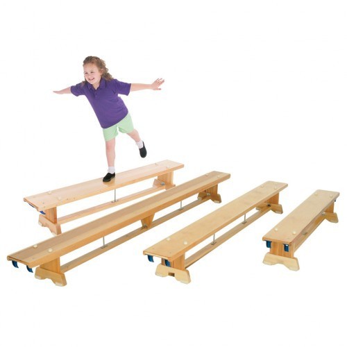 School Traditional Balance Bench 1.8m Hooks On Both Ends