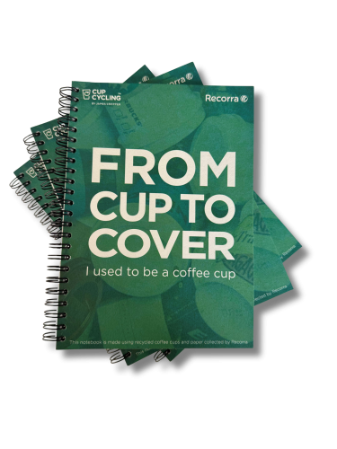 Recorra Recycled Coffee Cup Notebook - A5 Wirebound