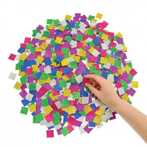 Glitter Mosaic Card Squares - Jumbo