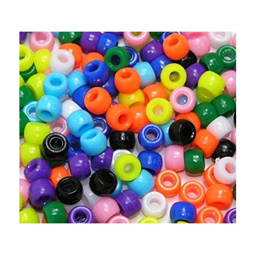 Plastic Pony Beads - Bright