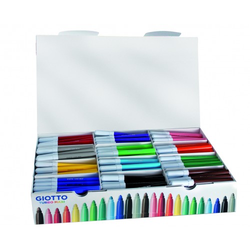Giotto Turbo Maxi Colour Felt Tips - Schoolpack 288pcs
