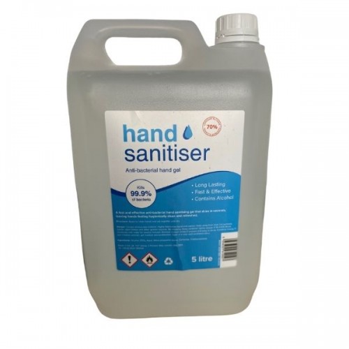 Hand Sanitiser Gel 5 Litre 70% Alcohol