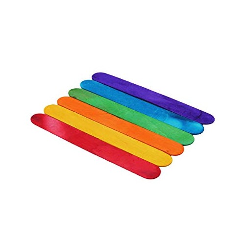 Craft Sticks Coloured Jumbo - Pack 100