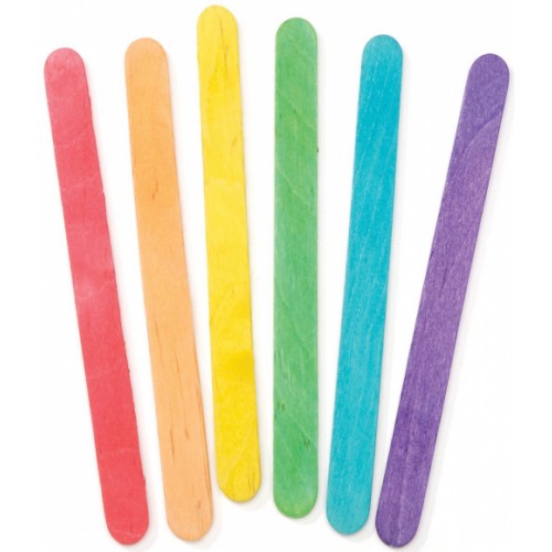 Craft Sticks Coloured - Pack 250