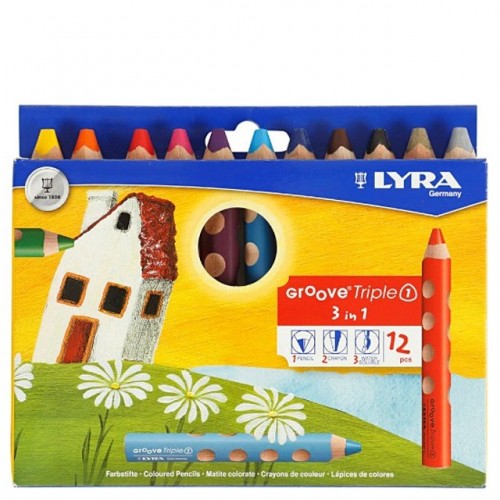 Lyra Groove Triple One Colouring Pencil - Hangpack