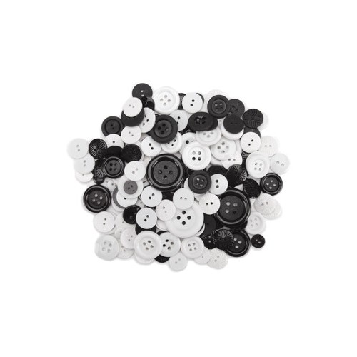 Black and White Buttons