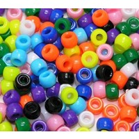 Plastic Pony Beads - Bright