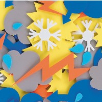 Peel and Stick Eva Foam - Weather Shapes