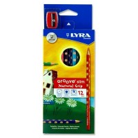 Lyra Groove Slim Colouring Pencils - Hangpack + Sharpener