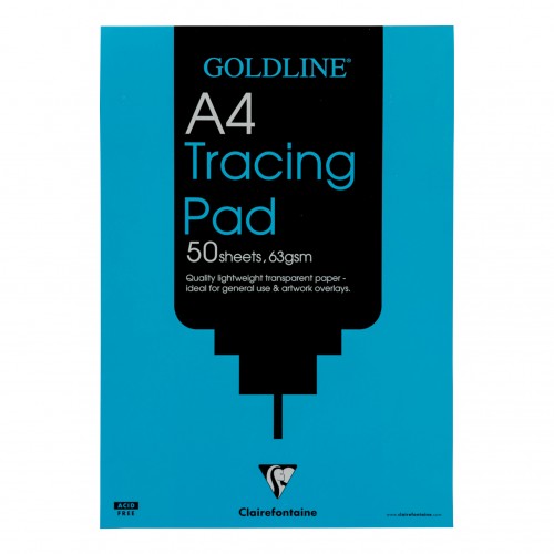 Goldline Popular Tracing Pad 63gsm Acid-free Paper 50 Sheets A4 Ref GPT2A4Z Pack 5
