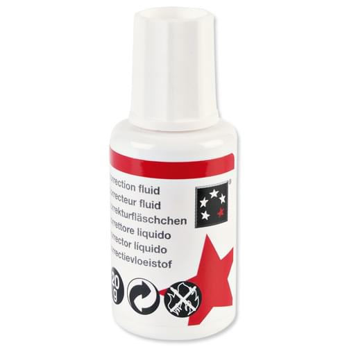 5 Star Correction Fluid Fast-drying with Integral Mixer Ball 20ml White