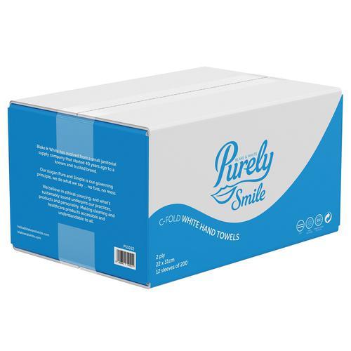 Eco-Friendly C-Fold Hand Towels (2400) ; High Absorbency
