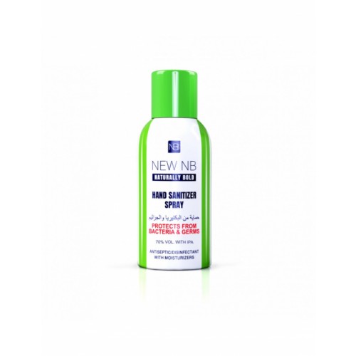 Naturally Bold Hand and Surface Sanitiser Spray Kills 99.9% Bacteria, 70% Alcohol, 120ml
