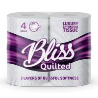 Bliss Luxury 3ply Luxury Toilet Rolls (Pack of 40)