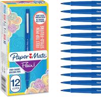 Paper Mate Flair Felt Tip Pens Medium Point (0.7 mm) Marker Pens | Blue