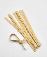 Compostable Kraft Paper Twist Ties - 4mm x 100mm | 1000 units