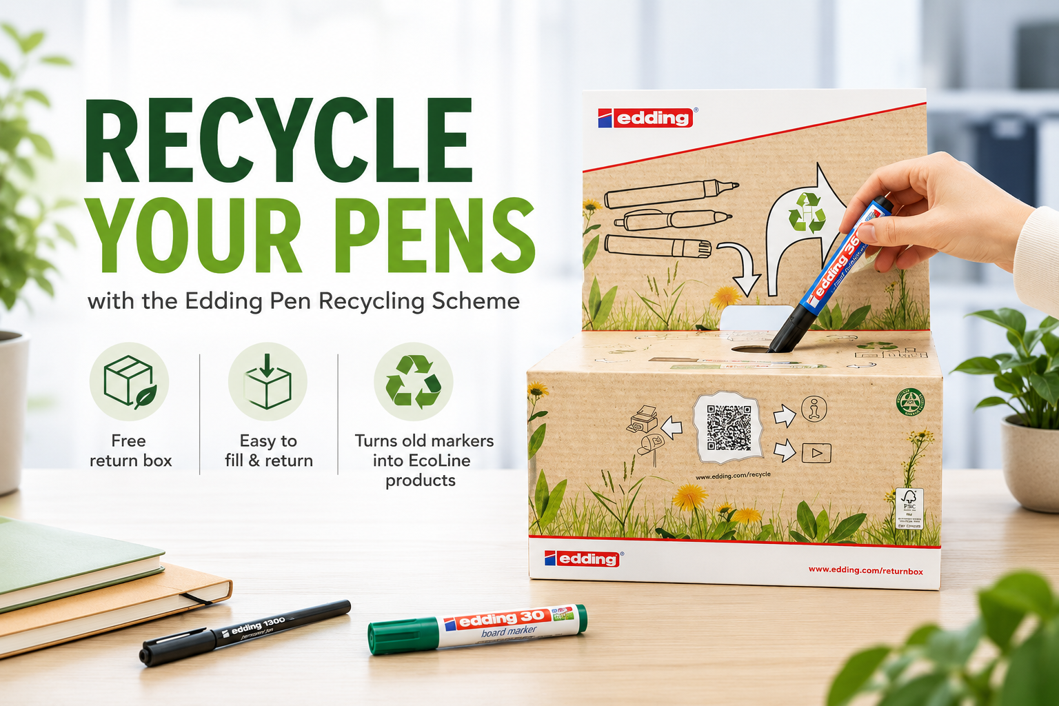 Edding Pen Recycling Scheme | Recycle Used Edding Markers