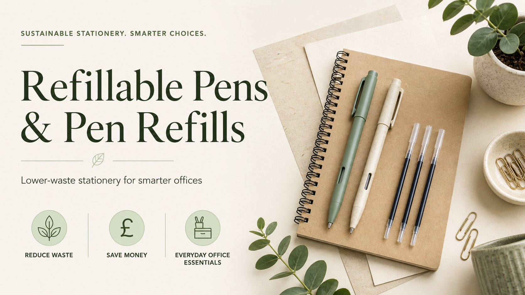 Lower-waste stationery for smarter offices