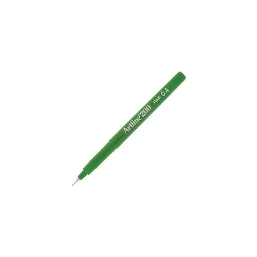 Artline 200 Fineliner Pen 0.4mm Green