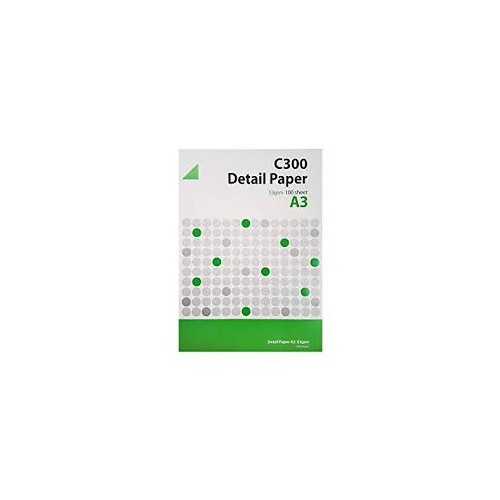 C300 Detail Paper 53gsm A3 Pack of 100 RS001051