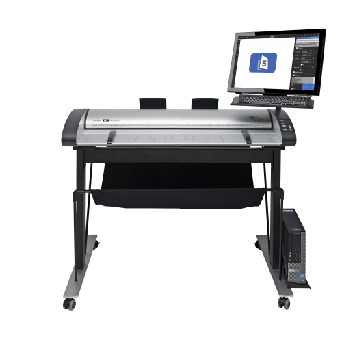 IQ Quattro 4490 ScanStation Pro 44In A0+ Tech/Graphics Solution and Low Stand