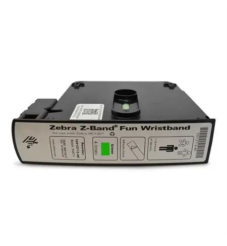 Zebra Z-Band Fun HC100/ZD510-HC Cartridges, 25.4 x 254mm, Green