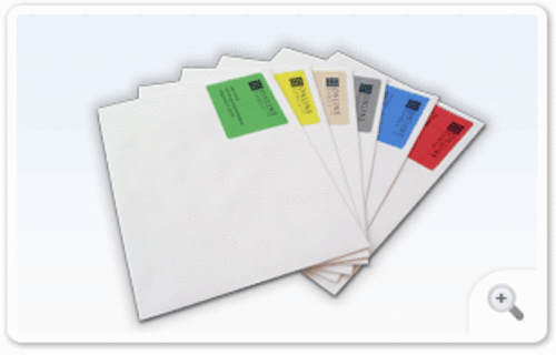 63.5mm x 38.1mm Standard Matt Blue EU30015BM 100 Sheets