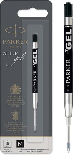 Parker Gel Pen Refill  Medium Tip (0.7mm) Black QUINK Ink Pk 1