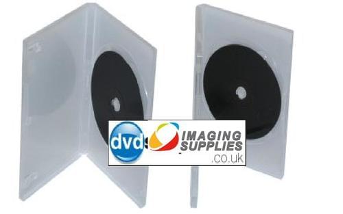 Small Half Size Single Black DVD Case - Box of 100