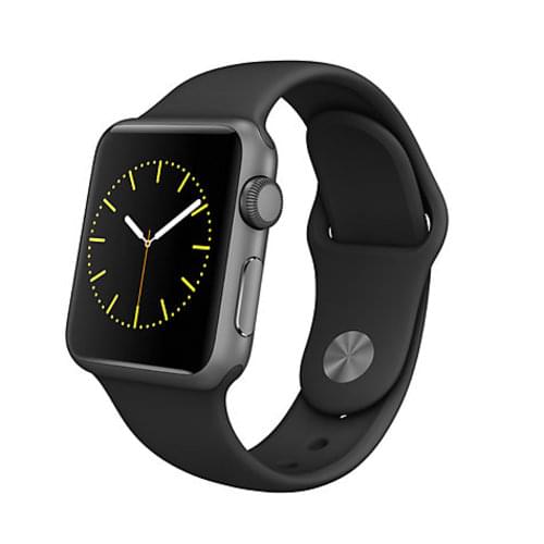 Apple Watch Sport with 38mm Space Grey Aluminium Case & Sport Band, Black