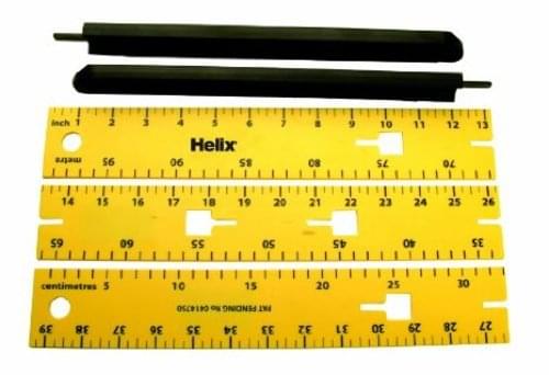 Helix X60040 Board Mag Metre Rule [pack 5]