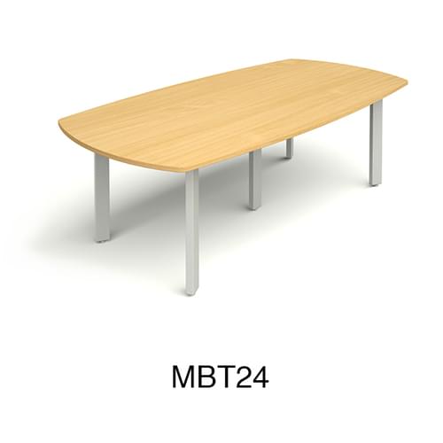 D-End Boardroom Table 2400 x 1200 x 730