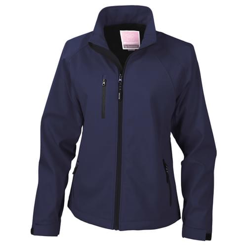 R128F WOMENS BASE LAYER SOFT SHELL JACKET NAVY