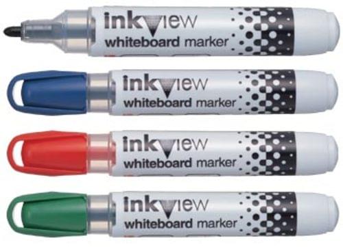Uniball PWB-202 Inkview Whiteboard Marker Bullet Blue [PK 12]