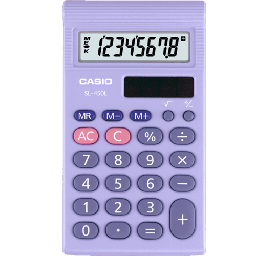 Casio SL-460L-S-UH Pocket Calculator 8Digit SL-460L-S-UH