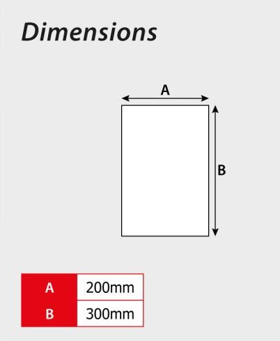 Sign No dogs except guide dogs 1.2mm Recyclable PP (200 x 300mm)