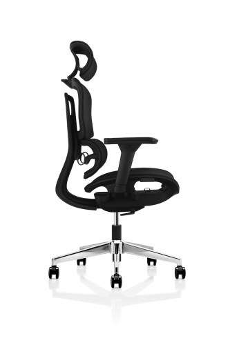 Ronda Mesh Back Operator chair with Headrest and Black Mesh Seat