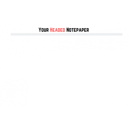 Headed Notepaper A4 120g printed full colour 1 side [5000sh]