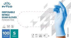 Blue Nitrile Powder Free Gloves- Small
