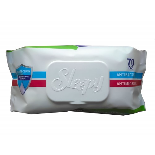 Sleepy Antibacterial Wipes Disinfectant Hand & Surface (Pack 70)