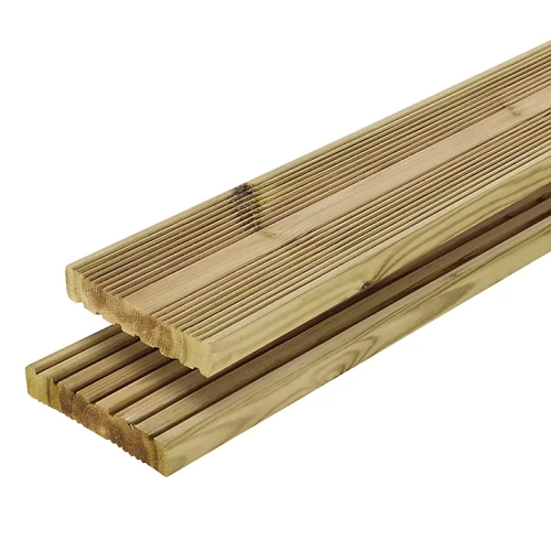 Klikstrom Lemhi Green Pine Deck board 2m (W)144mm (T)27mm