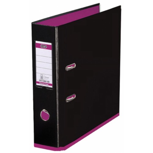 Elba My Colour Lever Arch Files Black Pink
