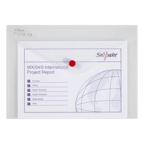 Snopake Polyfiles A5 (220mm x 180mm ) Clear