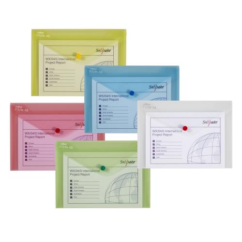 Snopake Polyfiles A5 (220mm x 180mm ) Classic Assorted