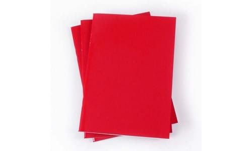 Laminated Sketch Book A3 140gsm Red