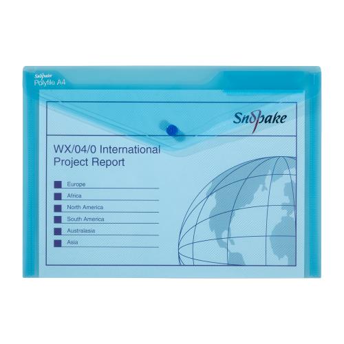 Snopake Polyfiles A4 Blue