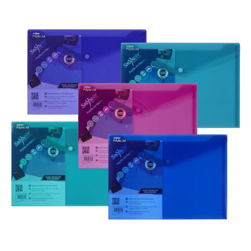 Snopake Polyfiles A4 Electra Assorted