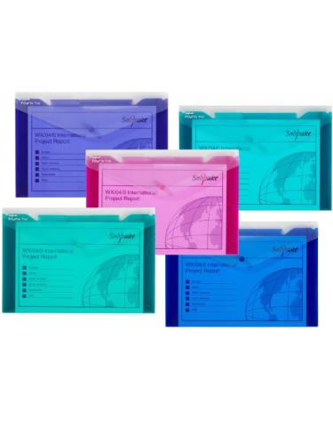 Snopake Polyfile Trio Foolscap Electra Assorted