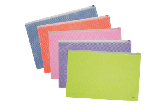 Snopake EPPE Zippa Bags A4 Assorted Colours