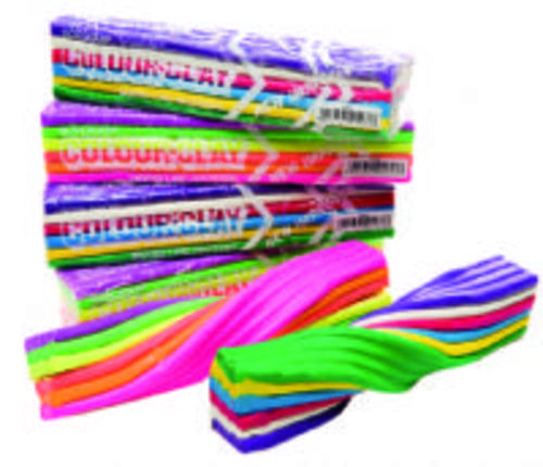 Fluorescent Colour Clay Assorted Colours 500g